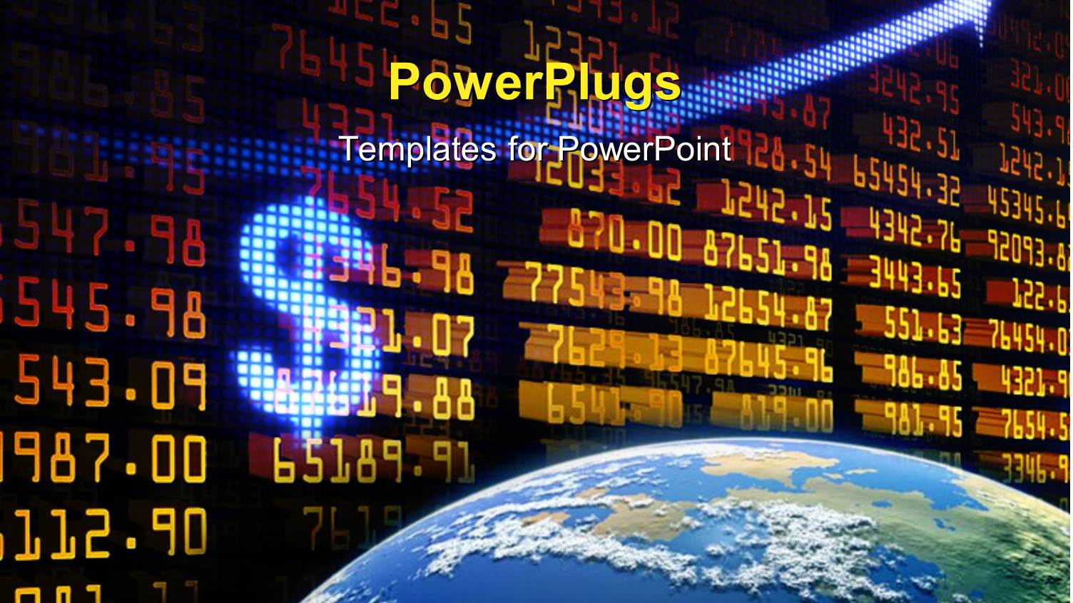 the Representation of Stock Exchange with a Globe