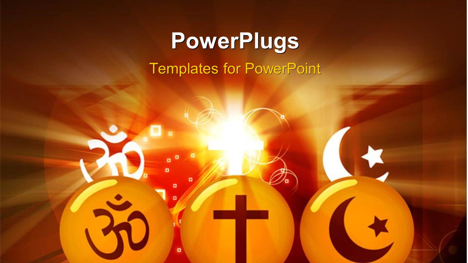 the Representation of Various Religions with Colorful Background