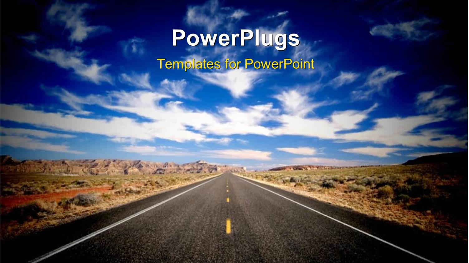 a Road in the Outskirts of a City with Sky in the Background