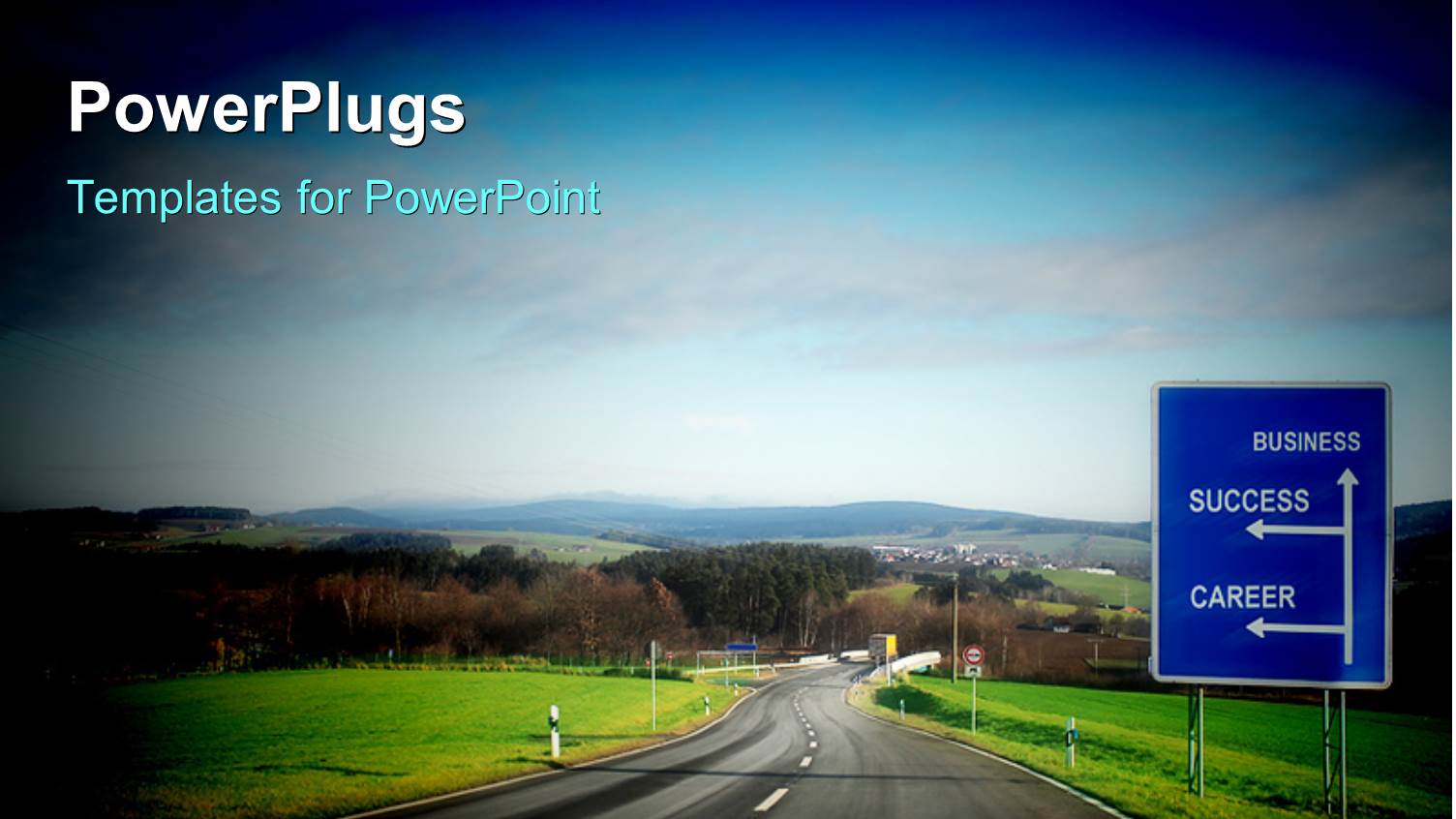 a Road Passing Through the City with a Lot of Greenery