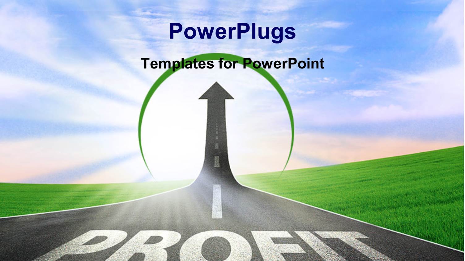 a Road with Profit Written on it and Greenery