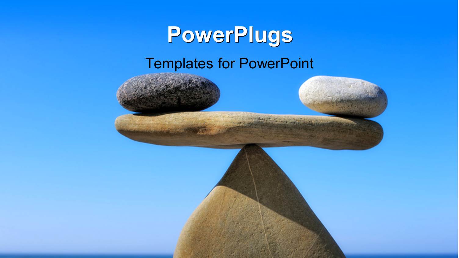 Rocks Balanced in Scales Arrangement on Beach