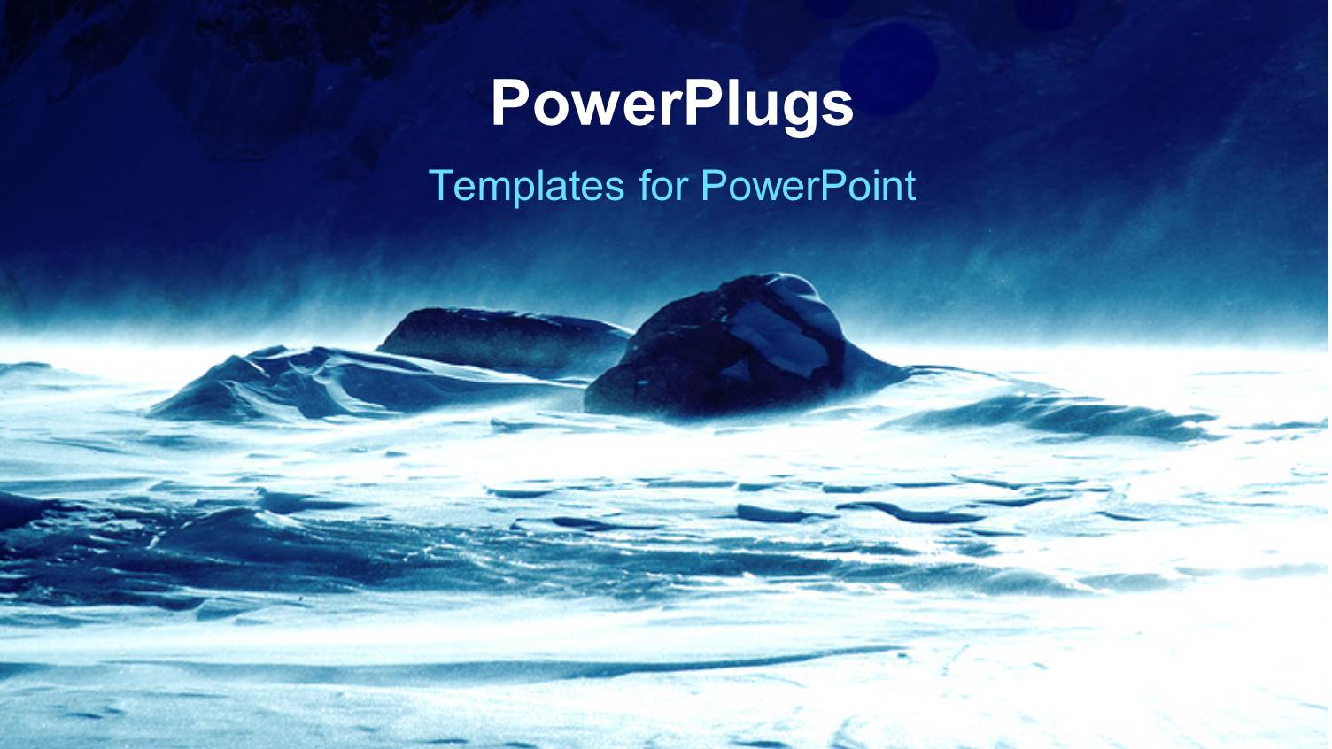 Rocks in the Ocean Along with a Thunderstorm