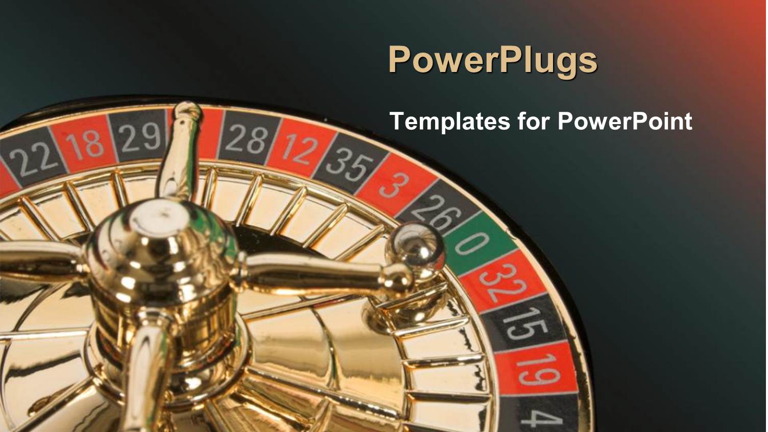 Roulette Wheel with a small Silver Ball on a Black Baclkgrund