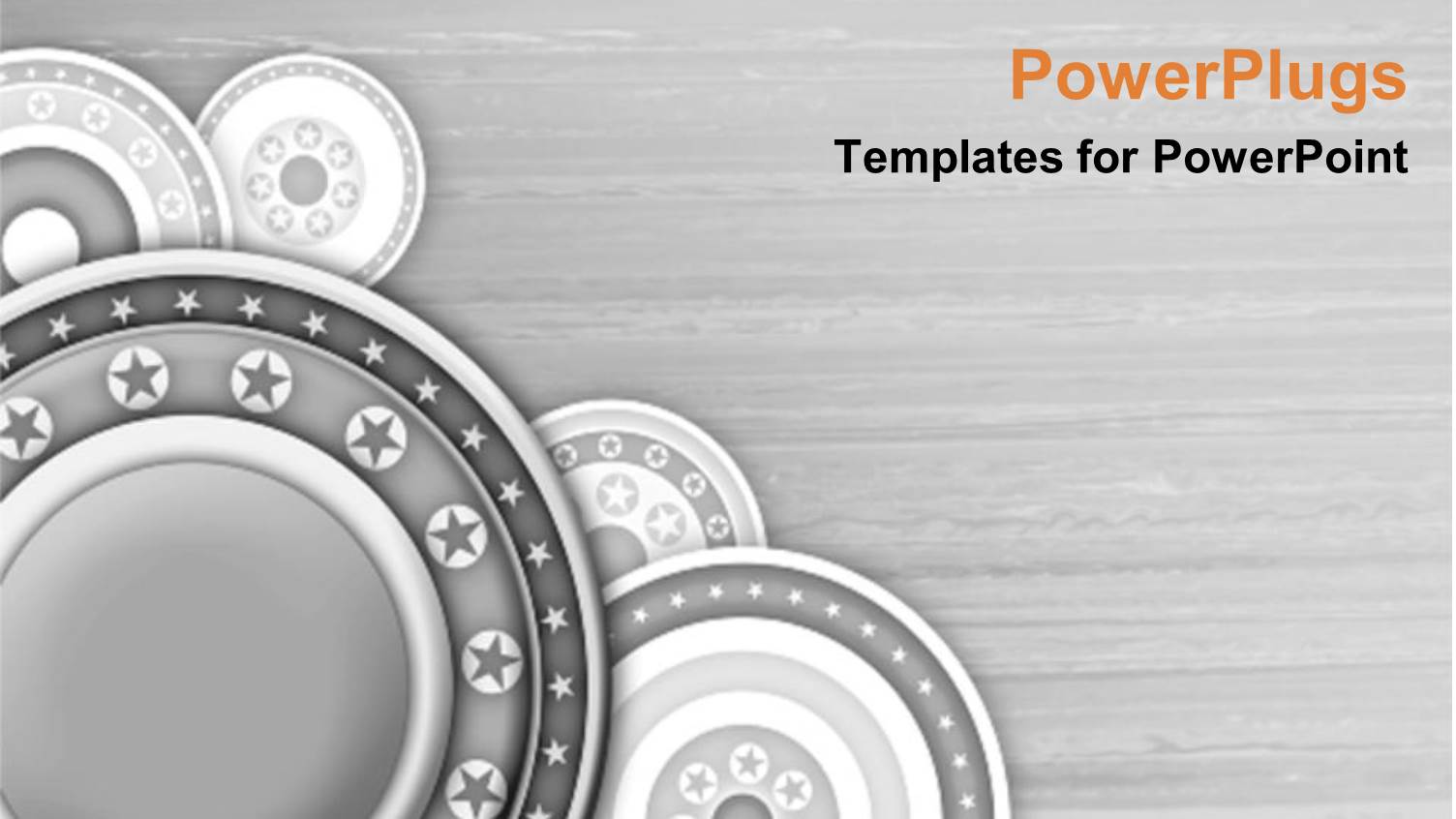 Round Abstract Art Work with Stars in Gray Background