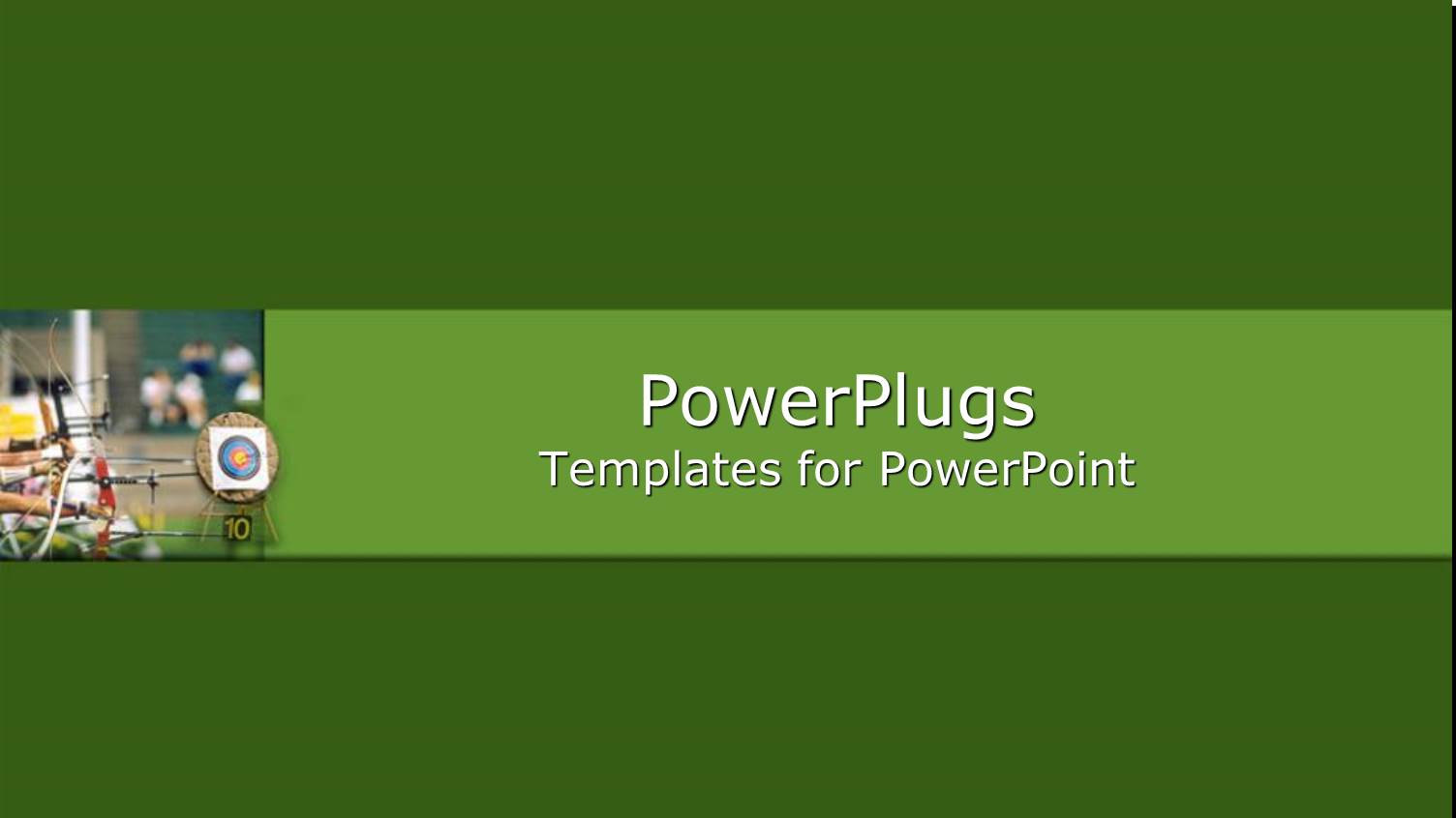 Row of Archers with Arrows Aimed at Bulls Eye Target