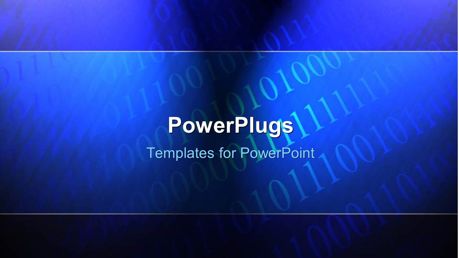 Row of Binary Digits on Blue Background with Light Glow