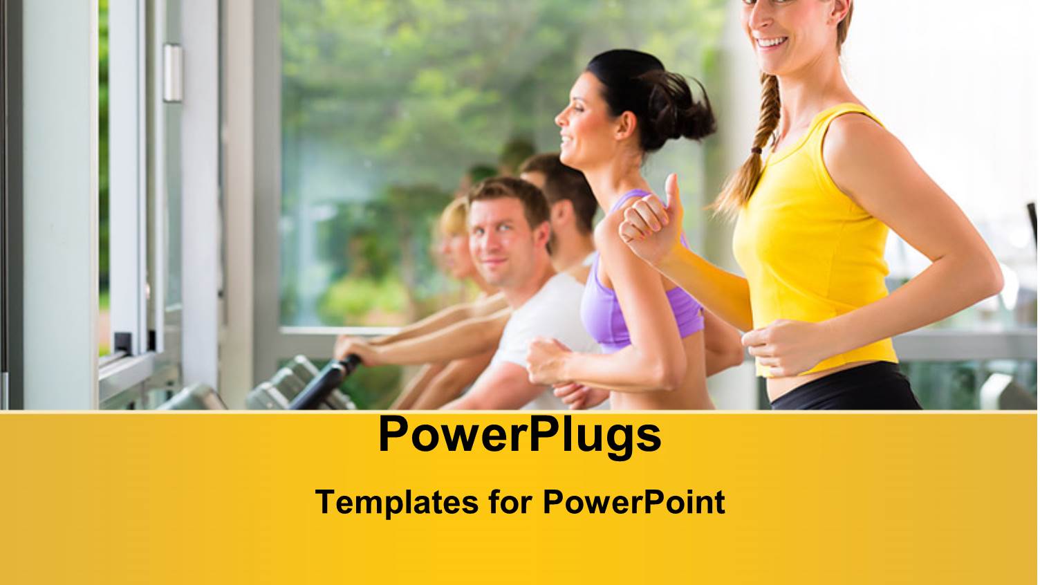 Running on Treadmill in Gym, Women and Men Exercising to Gain More Fitness