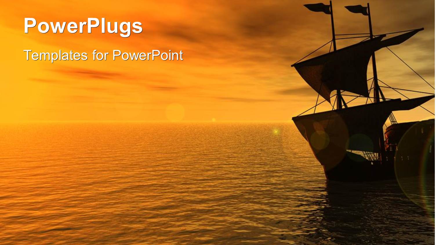 Sailing Ship on Sea in the Sunset, Boat, Ship, Water