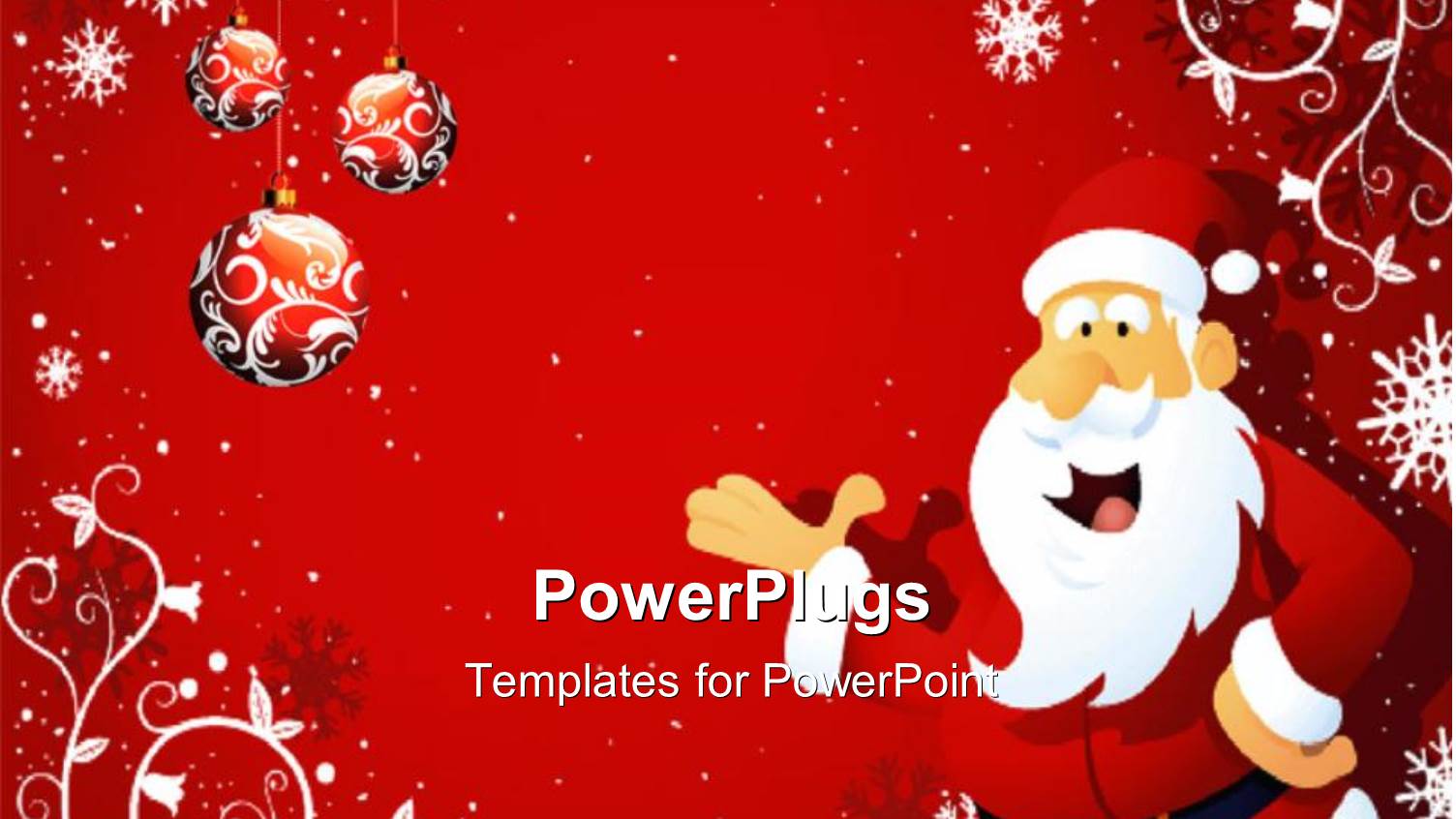 Santa Being Happy with Reddish Background