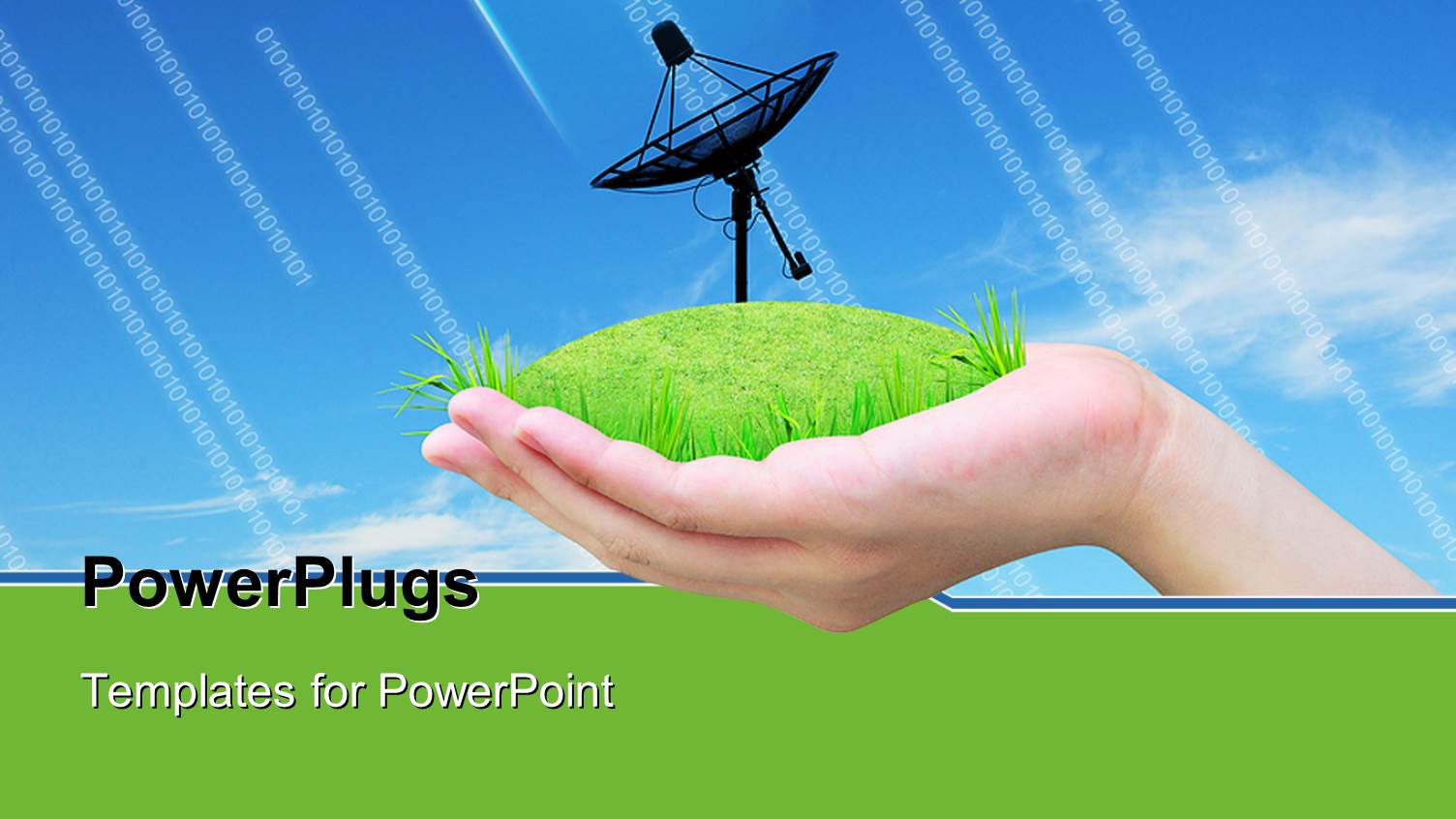 a Close Up View of a Hand Holding a Satellite Dish