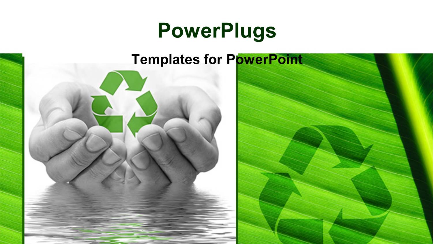 Saving of Water and Recycling Concept with Hands