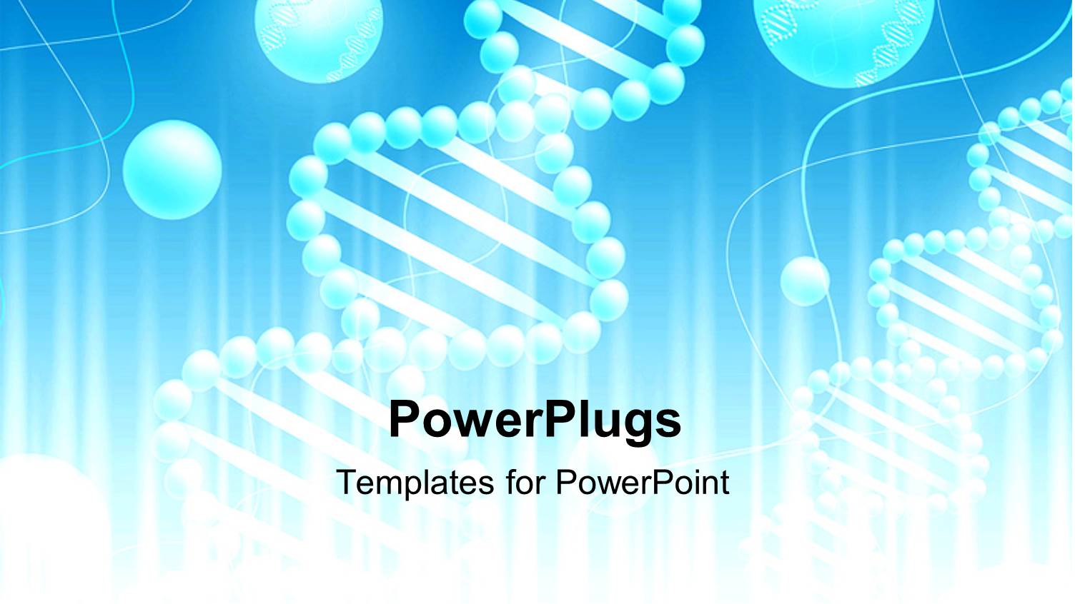 Science Background with DNA Theme in Blue and White