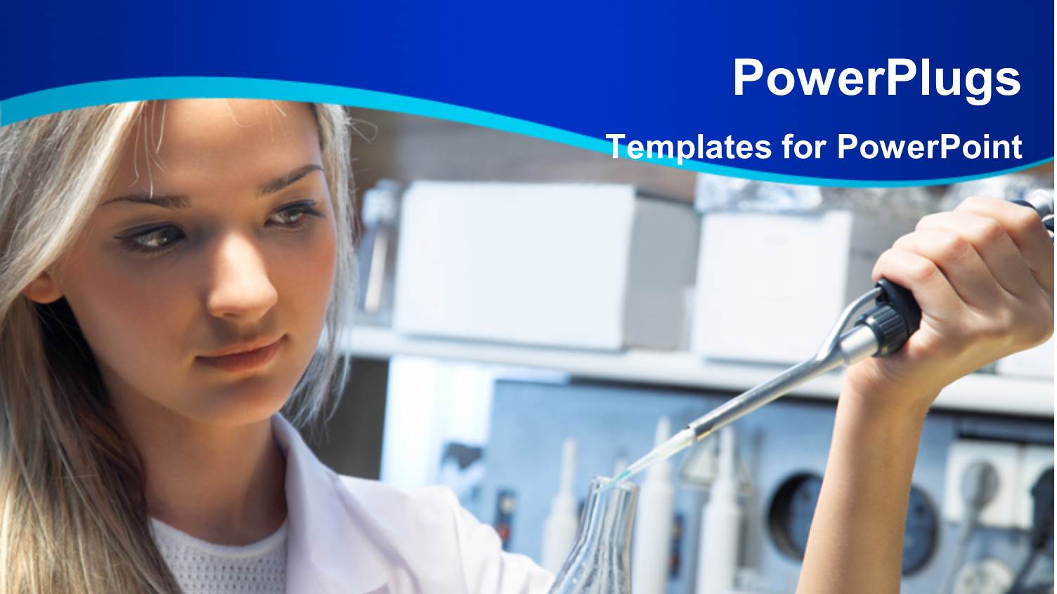 Scientist Doing DNA Test in Modern Laboratory