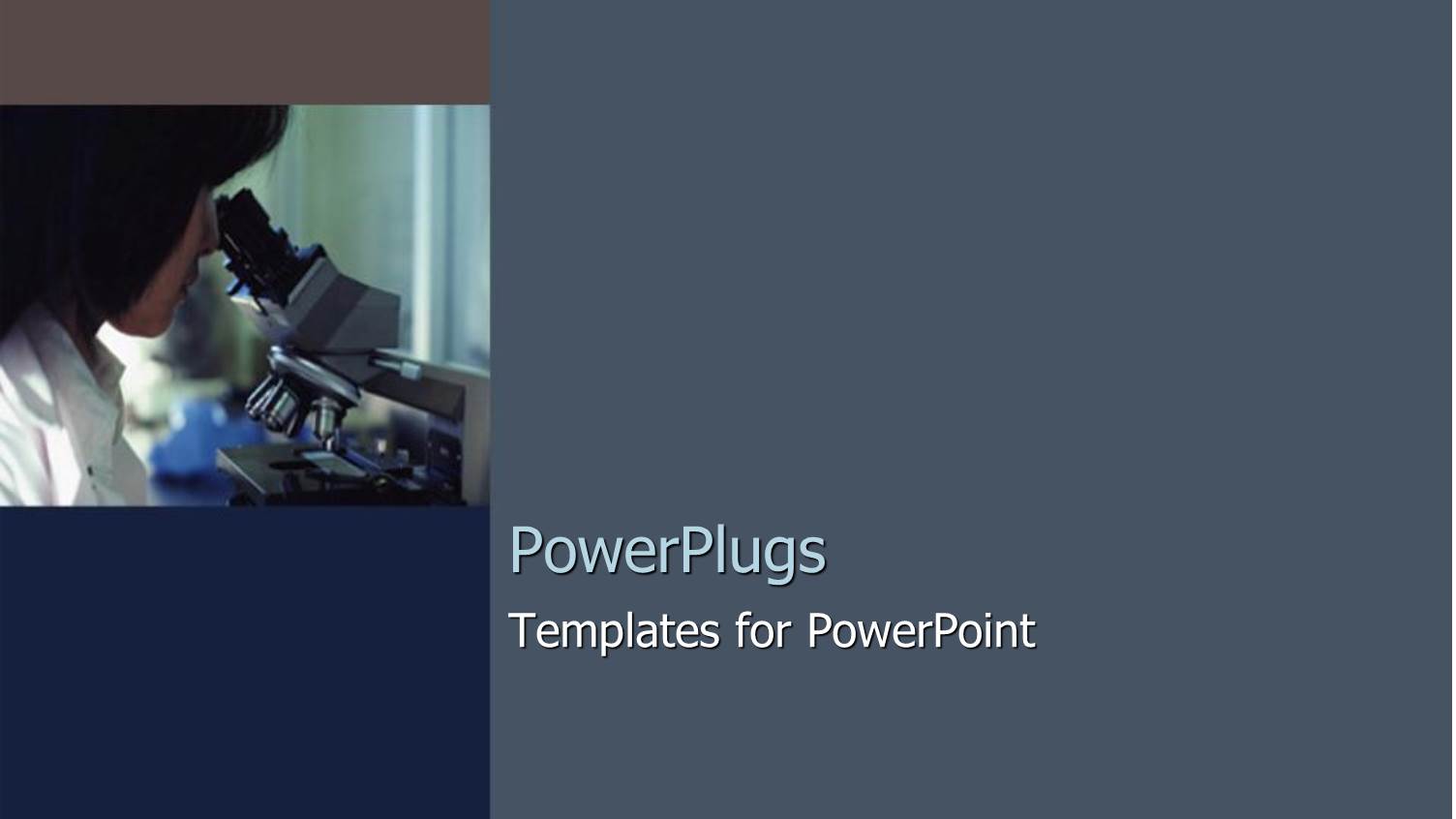 a Scientist Looking Through the Microscope