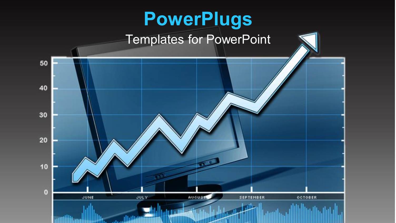 a Screen in the Background with a Graph in Front
