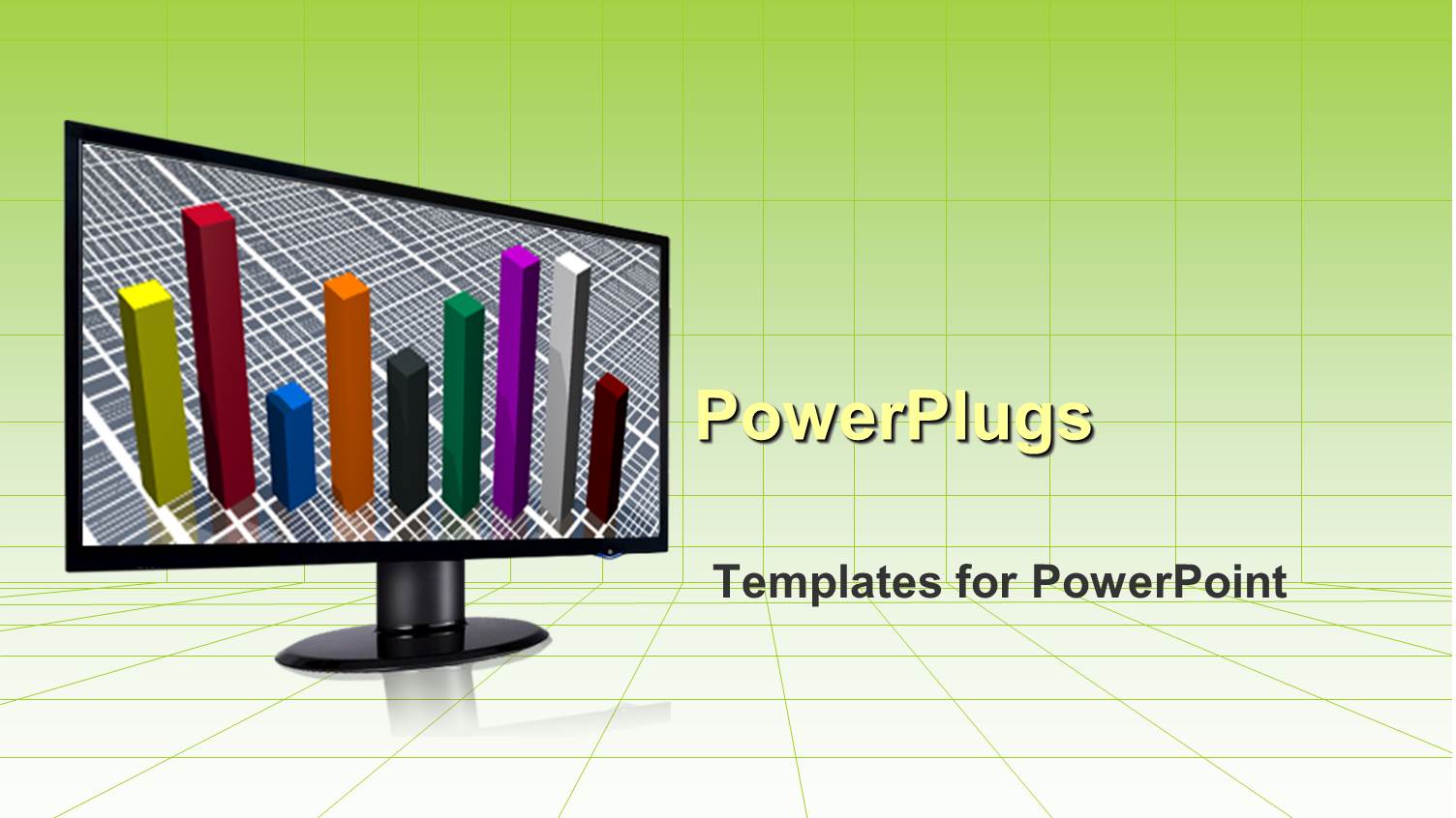 a Screen with Green Background and Boxes