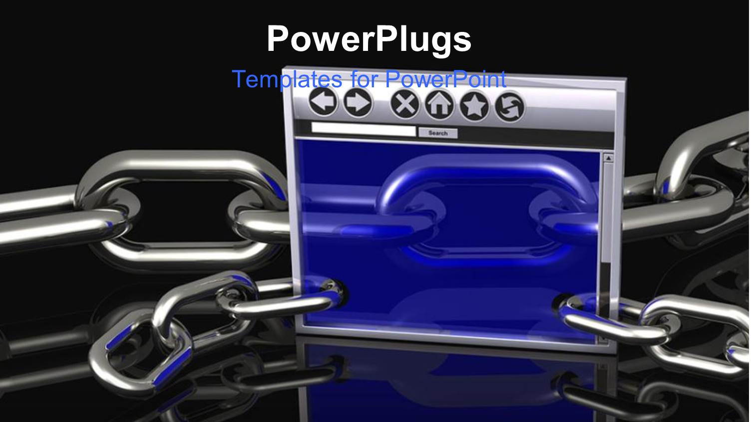 a Screen Tied with the Chains from Both Sides