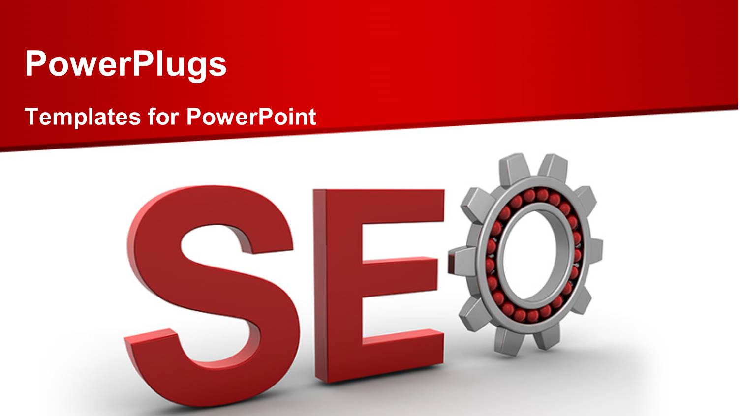 Search Engine Optimization Depiction with Cog Wheel as Letter O