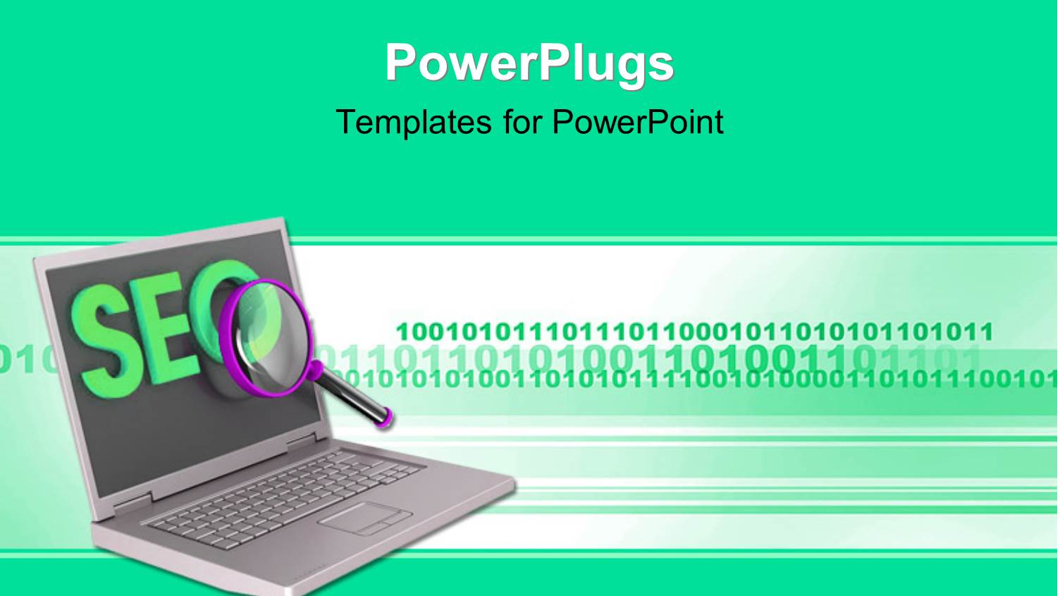 Search Engine Optimization Depiction with Magnifying Glass Over Laptop 
