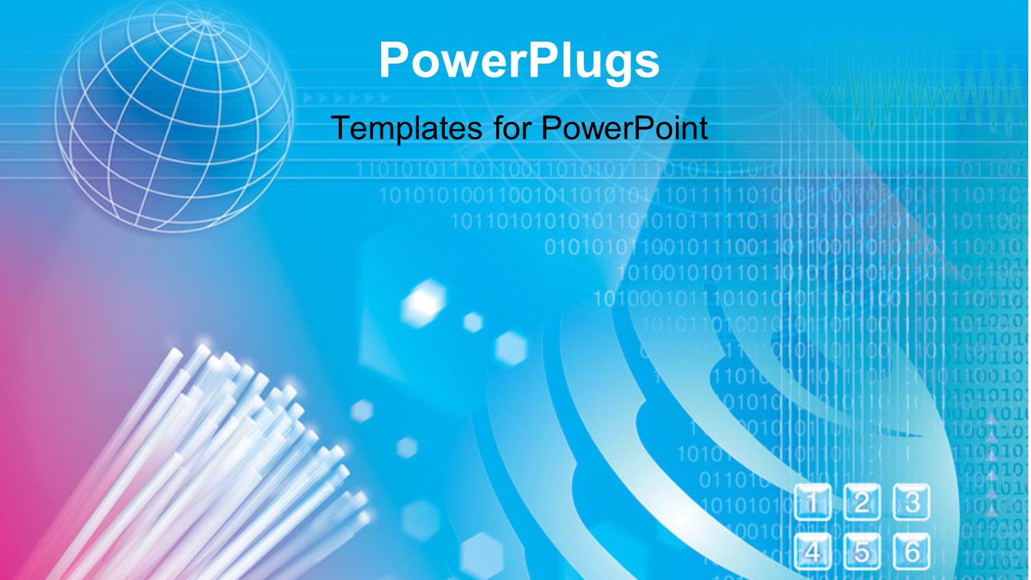 a Set of Numbered Keys on a Blue Background