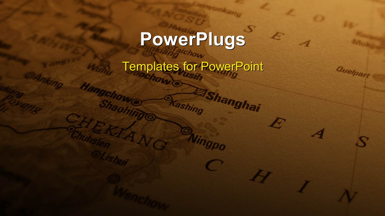 a Map in the Background with Place for Text