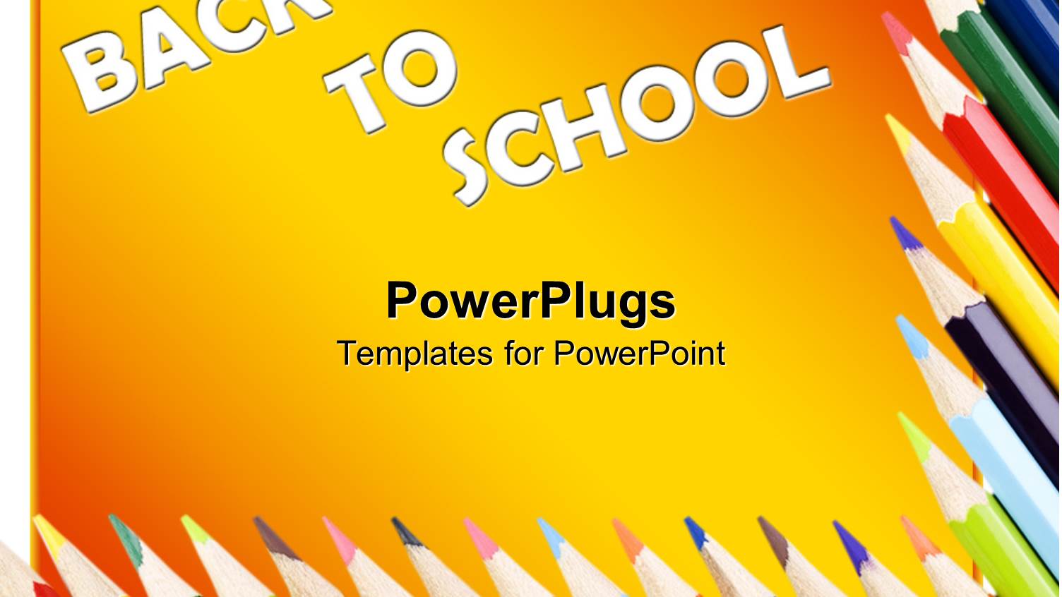 Sharpened Colored Pencils Arranged to Frame Words Back to School