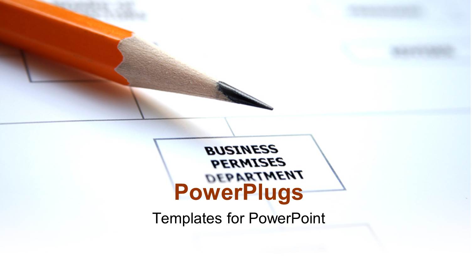 a Sharpened Pencil with a Report in the Background