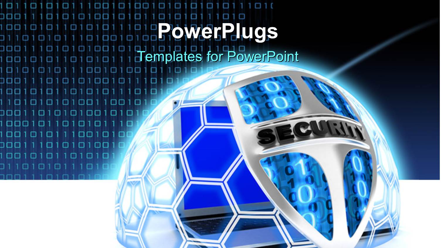 a Shield with Binary Numbers in the Background
