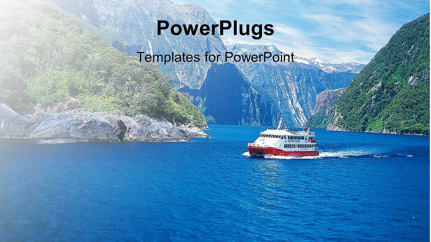 a Ship Sailing in the River with Sky in the Background