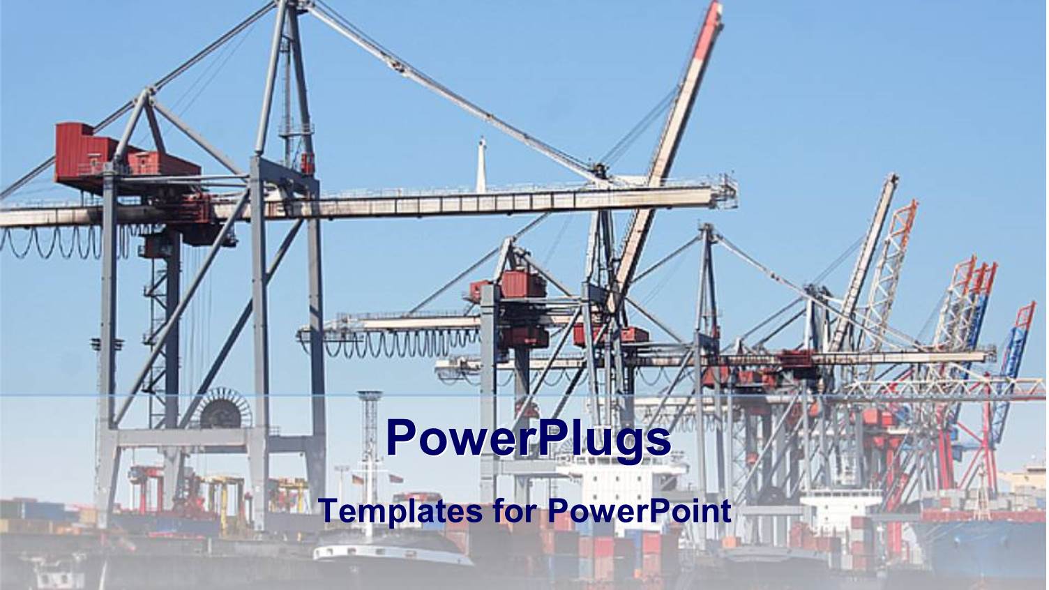 Shipping Company Containers Transporting Goods, International Trade