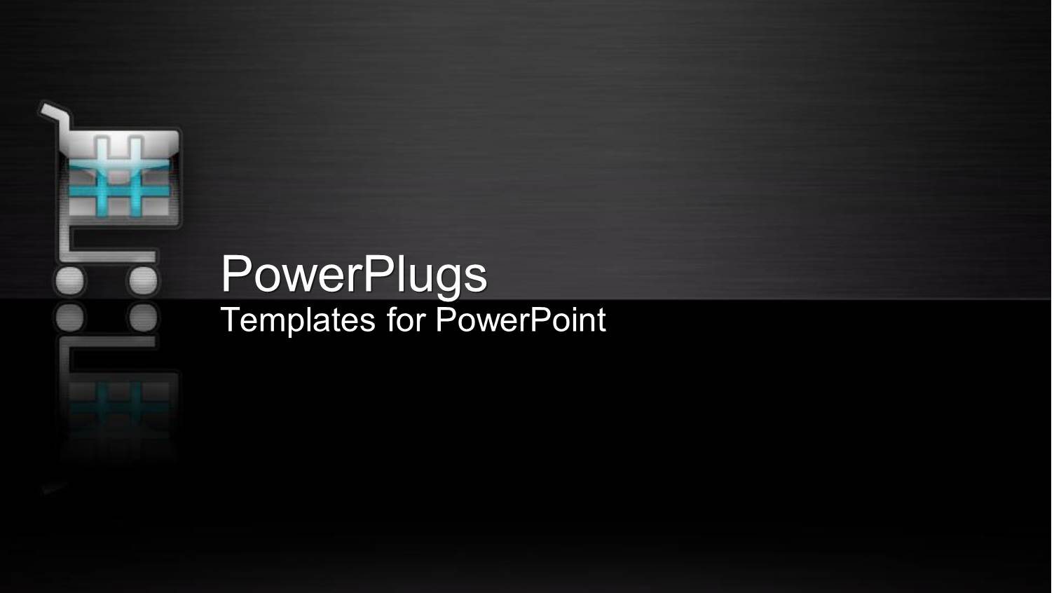 Shopping Cart on Black Background, Retail