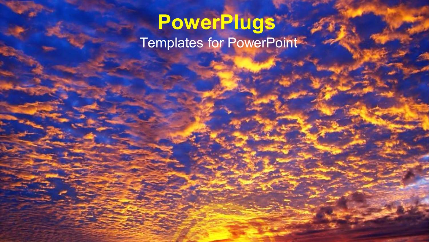 Shot of a Beautiful Wide Sunset View of the Clouds