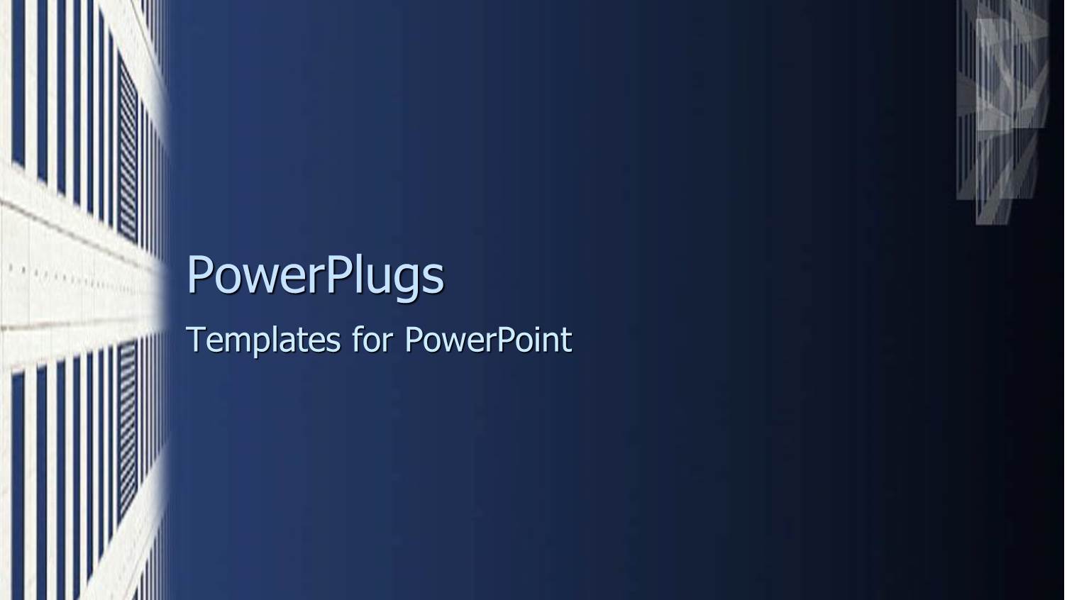 a Side View of a large Building Over a Deep Blue Background