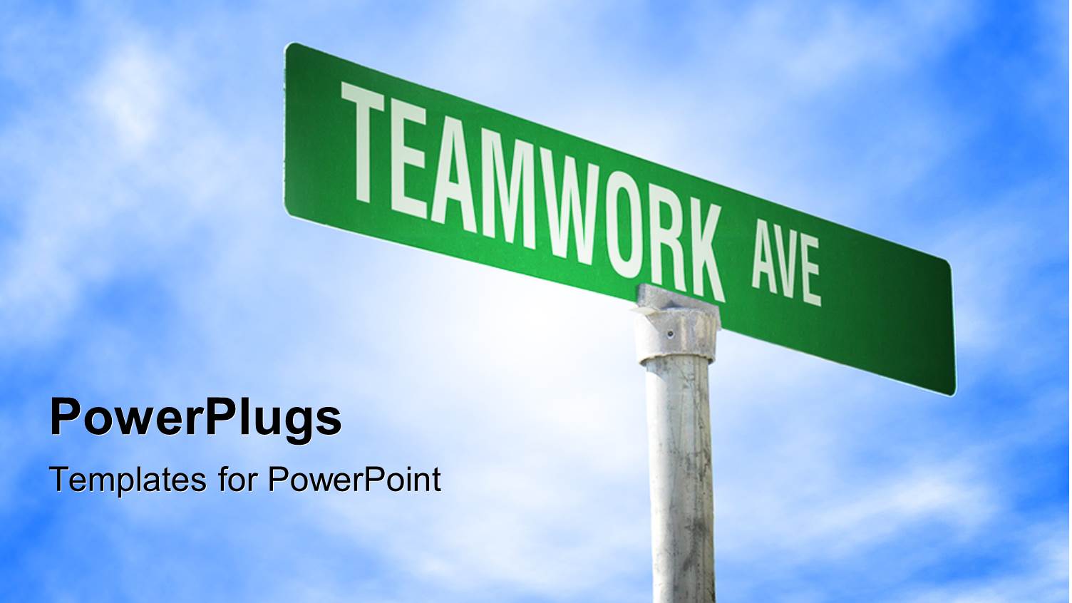 a Sign Post with a Green Sign Board with Text that Spell Out the Words 