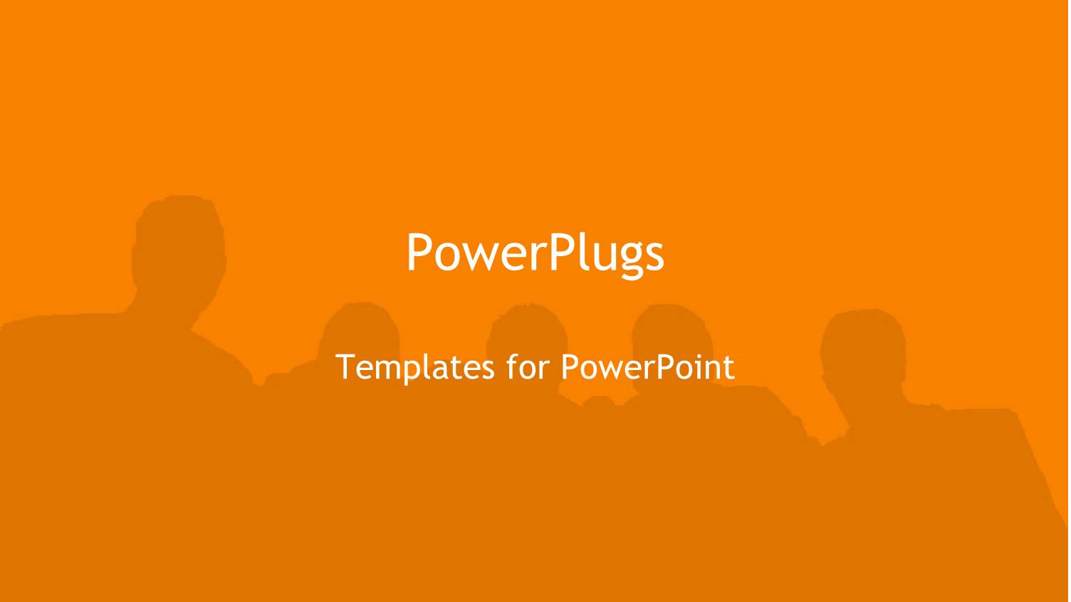 Silhouette of People in Background with Orange Overlay