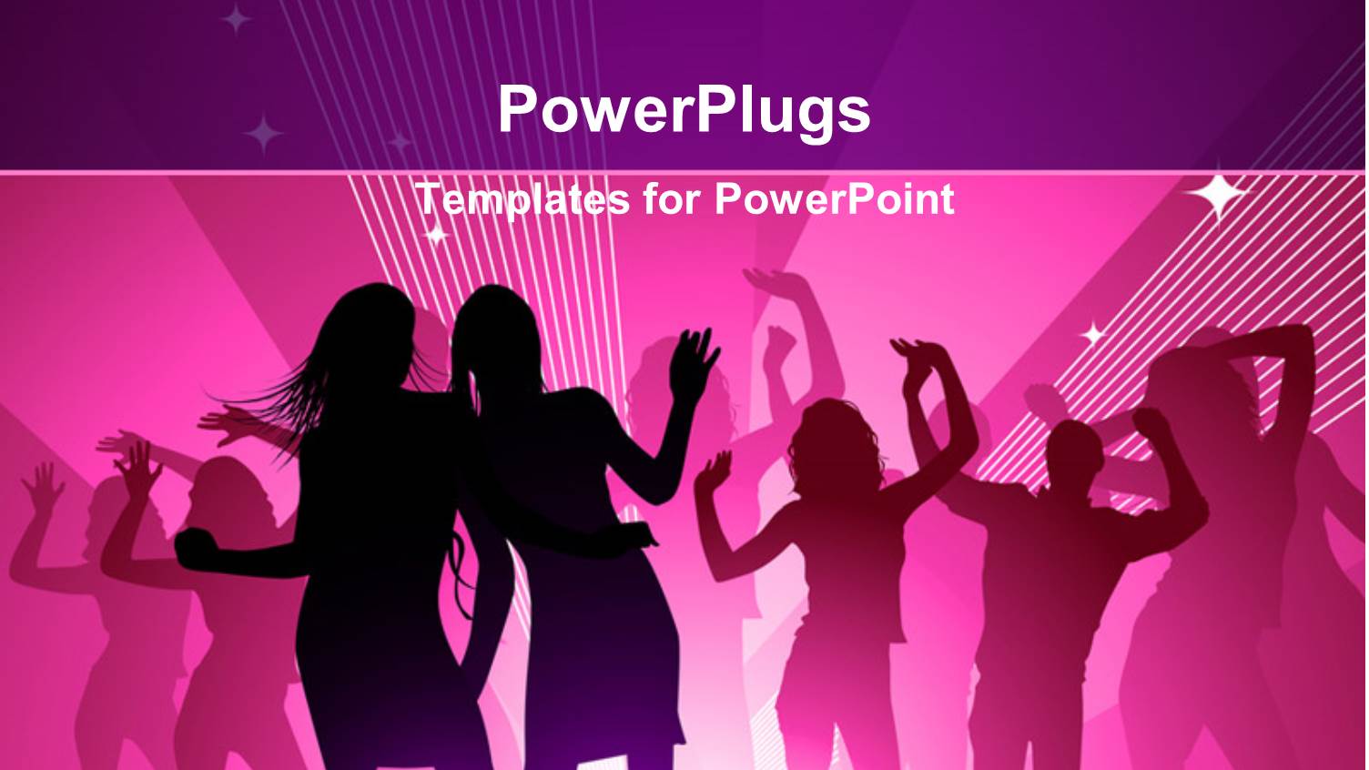 Silhouette of People Dancing in Club with Strobe Lights