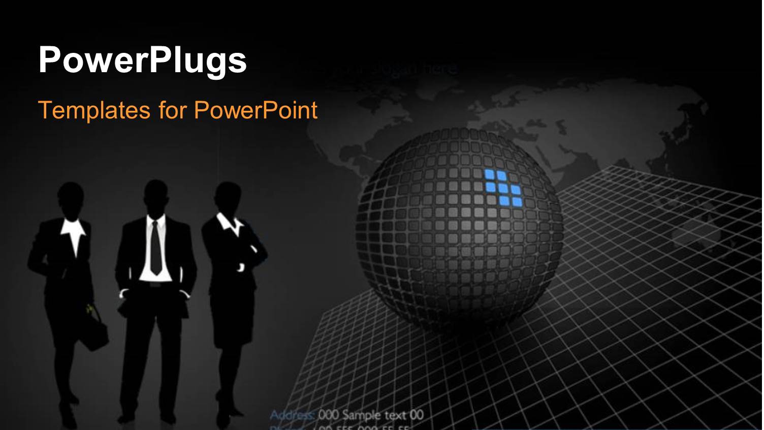 Silhouette of People Standing with Globe on Rising Building