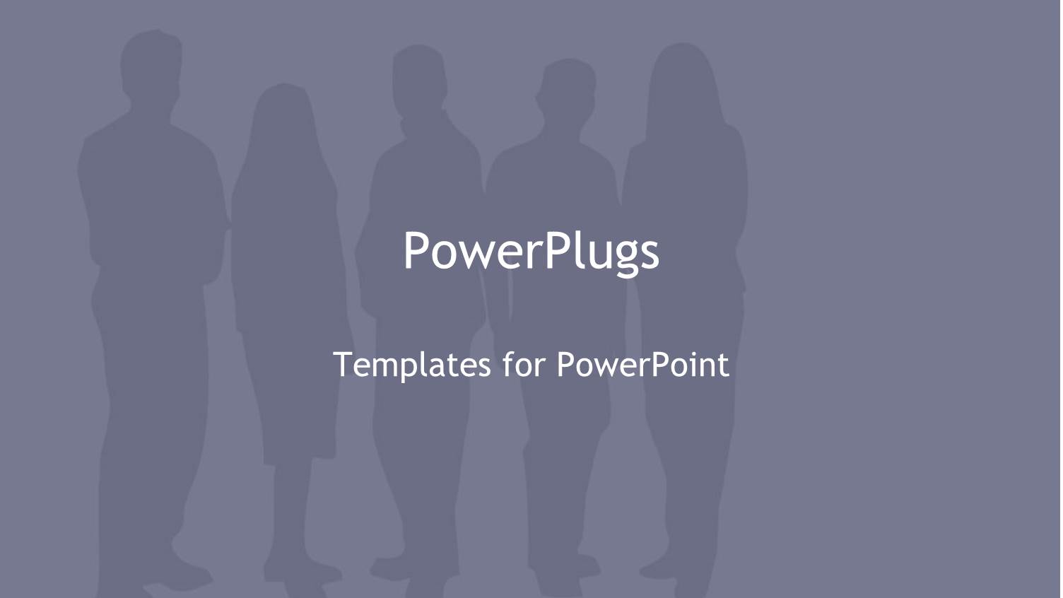 Silhouette of People Standing Together in Grey Background 