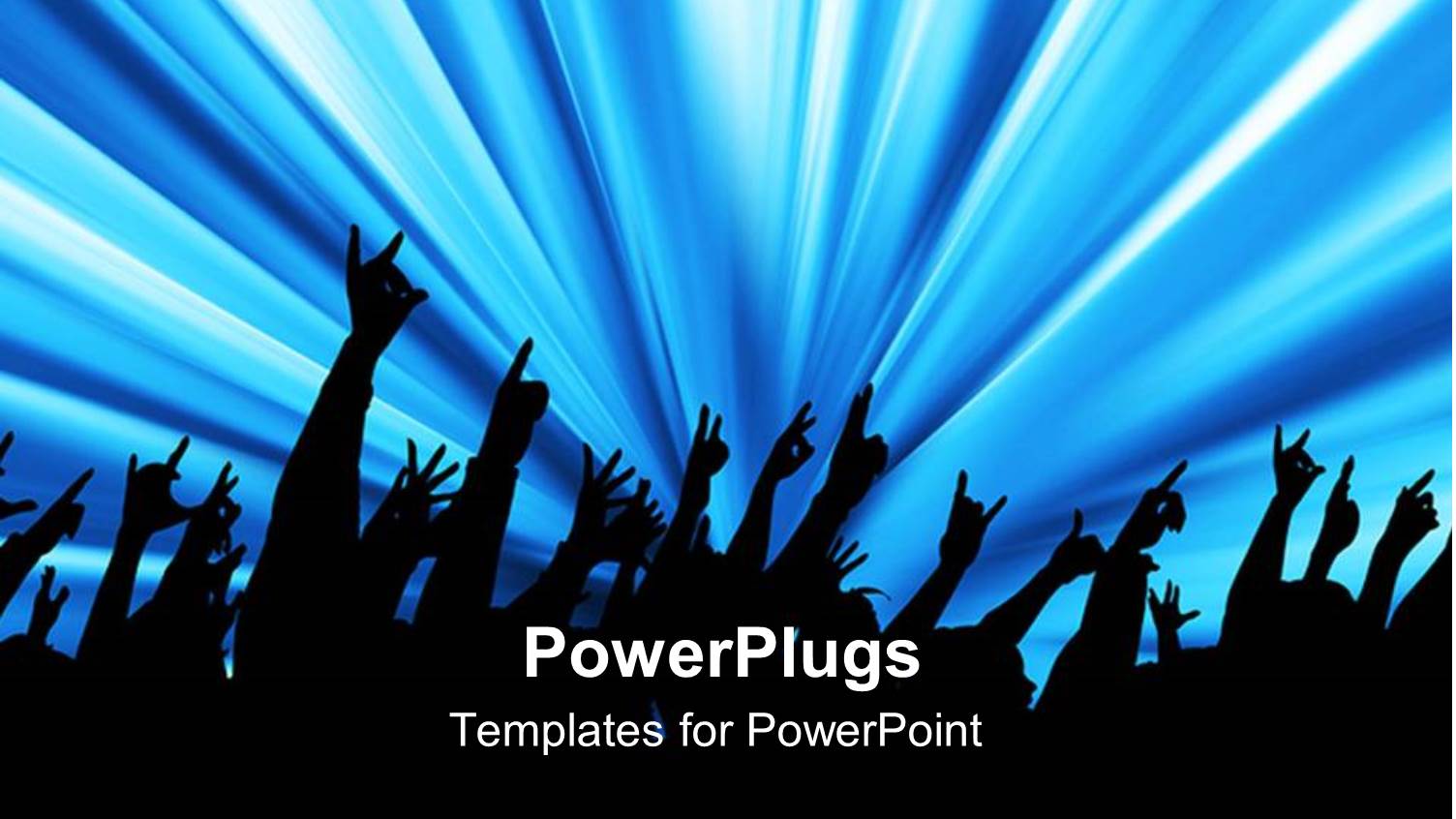 Silhouettes with Raised Hands at a Concert, People Attending a Concert