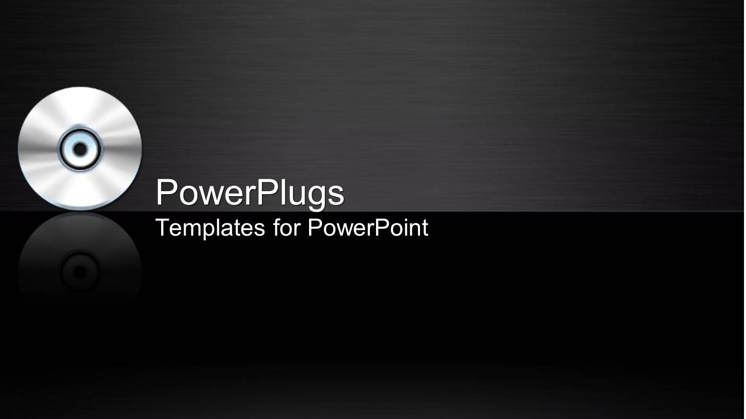 Silver CD Disc on Black Gradient Background