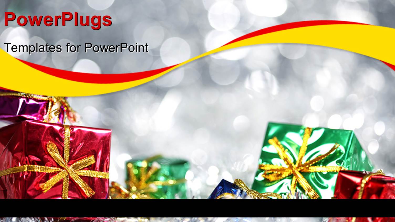 a Close Up View of some Gifts Over a Blurry Background