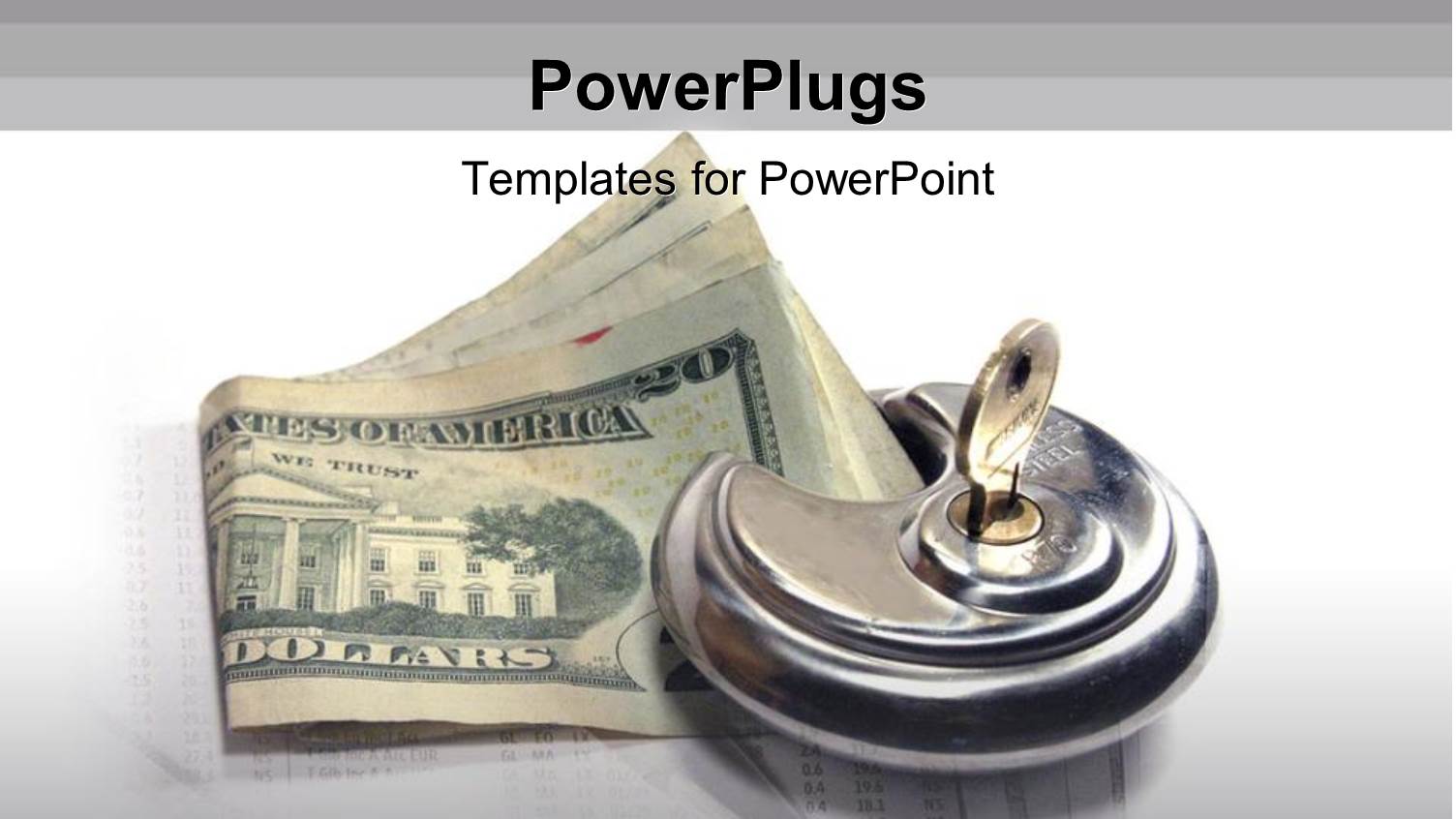 Silver Colored Key Knob Holding Down on Dollar Bills