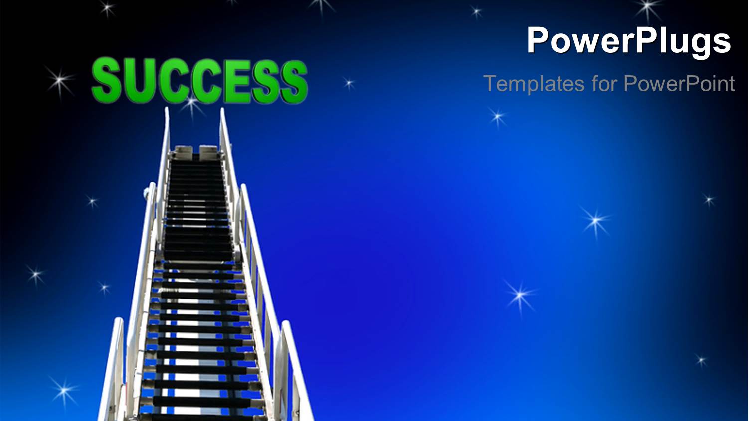 Silver Ladder Leading to Night Sky with Sparkling Stars