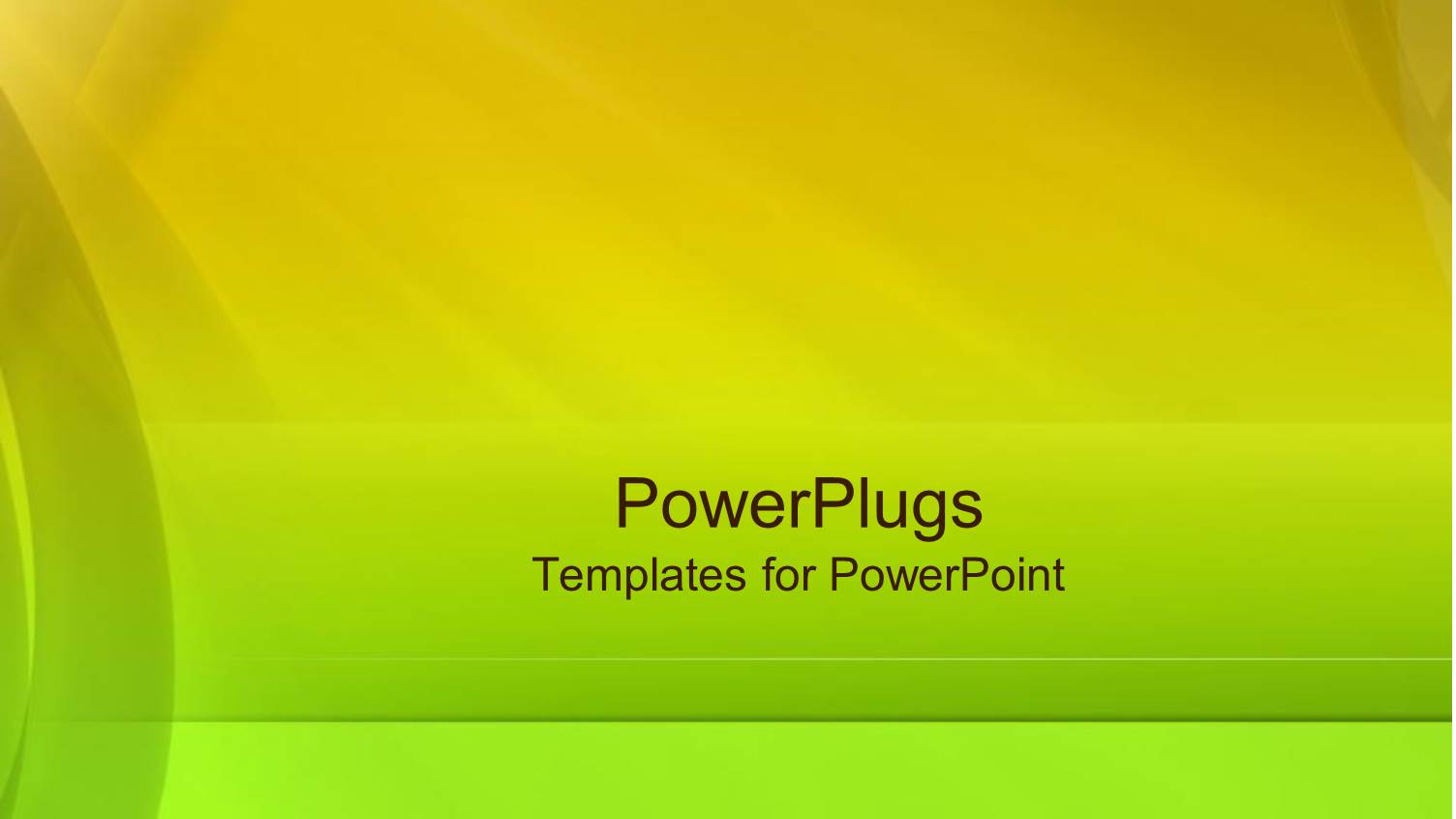 Simple Bold Background with Curbed Bands and Gradient Yellow Green