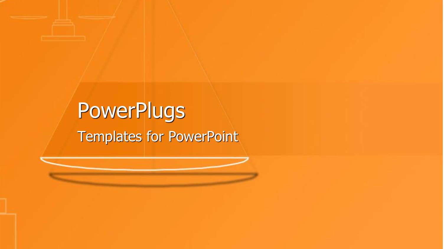 Simple White Graphic Depiction of Scales on Orange Background