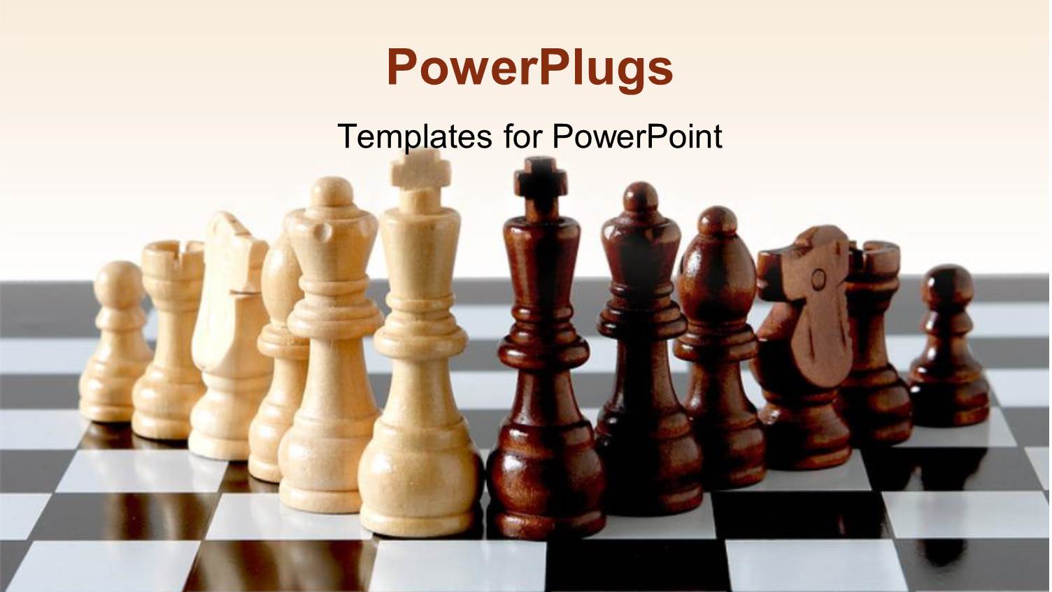 Six Brown and White Chess Pieces on a Reflective Chess Board