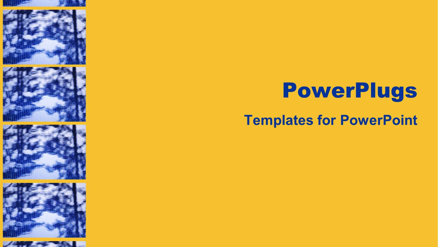 Six Tiles with a Sky View Over a Plain Yellow Background