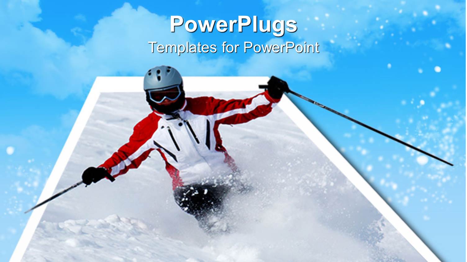 Skier in White and Red Outfit Gliding on Snow