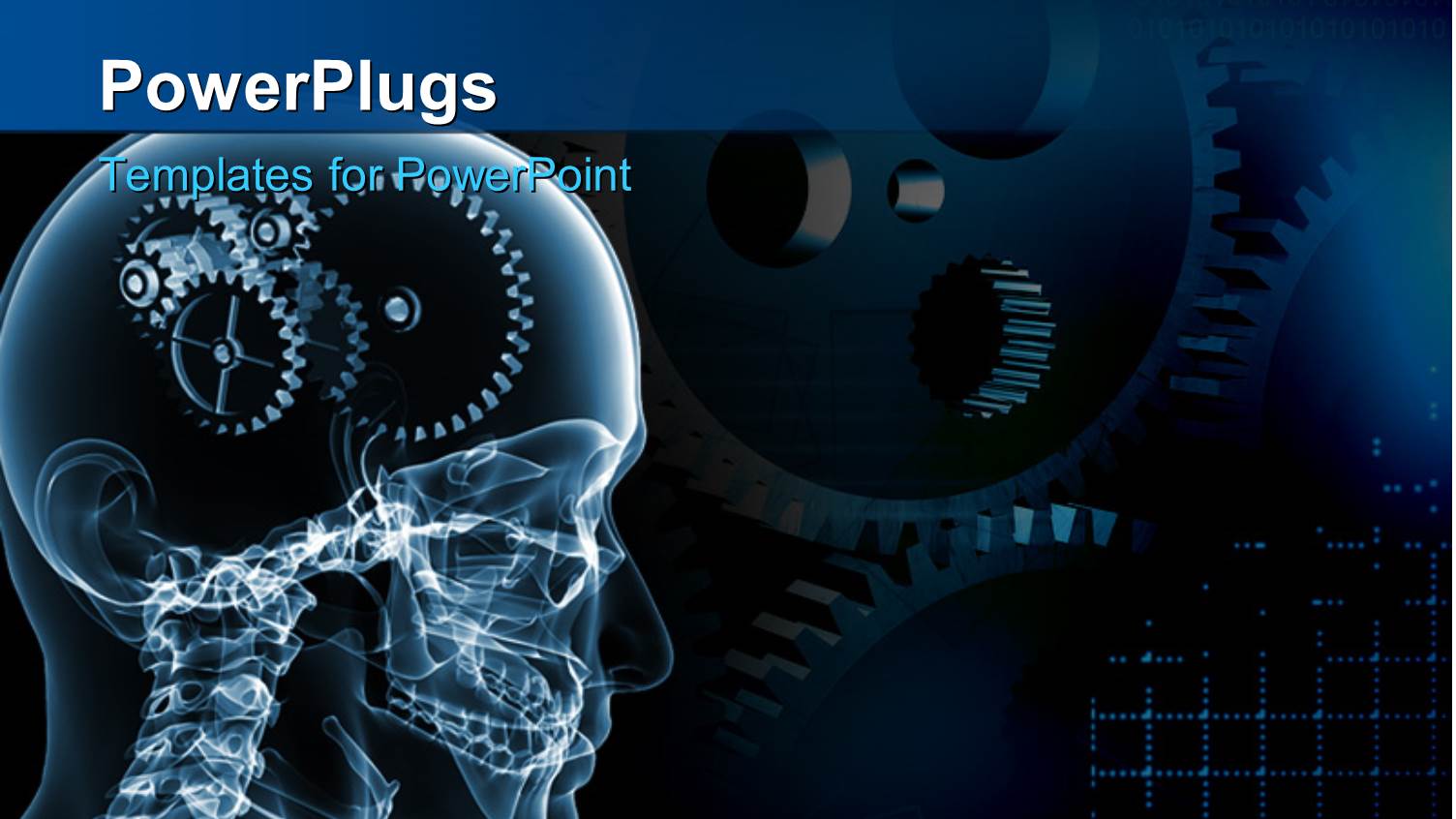Skull with a Number of Gears